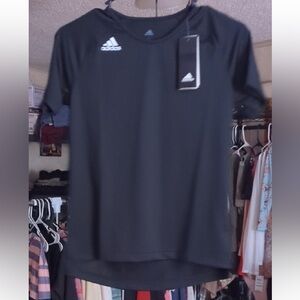 🖤⚽ Adidas | Black HILO Jersey Athletic Tee | Youth Large | NWT 🖤⚽